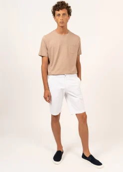 SAINT JAMES Pantalons & Shorts*Bermuda droit Doug Blanc