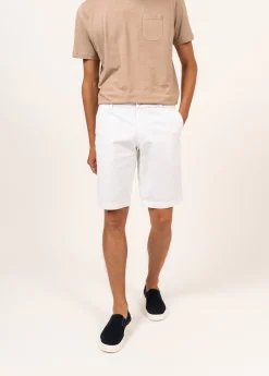 SAINT JAMES Pantalons & Shorts*Bermuda droit Doug Blanc