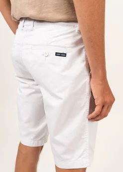 SAINT JAMES Pantalons & Shorts*Bermuda droit Doug Blanc