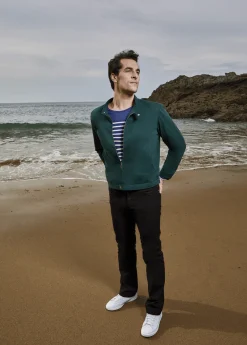 SAINT JAMES Vestes*Blouson court en coton Boyfriend Abysse