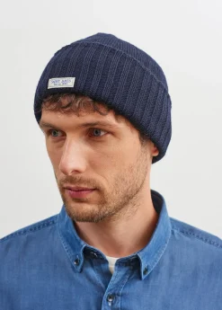 SAINT JAMES Bonnets & Chapeaux*Bonnet à revers Barbaresque Navy