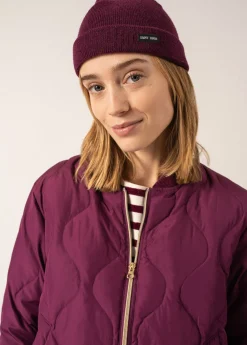 SAINT JAMES Bonnets & Chapeaux*Bonnet de quart uni Prune