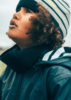 SAINT JAMES Accessoires*Bonnet enfant rayé Ecume/navy/navy