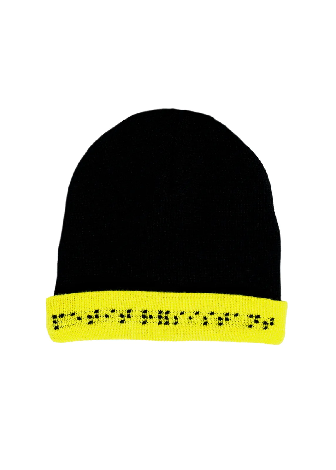 SAINT JAMES Bonnets & Chapeaux*Bonnet enfant uni Navy/jaunefluo