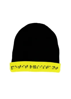 SAINT JAMES Accessoires*Bonnet enfant uni Navy/jaunefluo