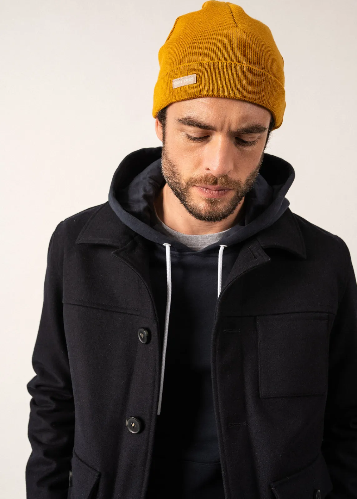 SAINT JAMES Bonnets & Chapeaux*Bonnet marin uni Cartier Ambre