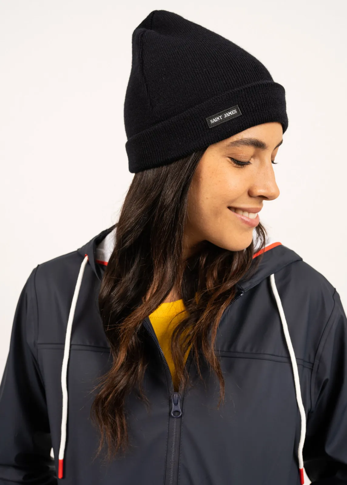 SAINT JAMES Bonnets & Chapeaux*Bonnet marin uni Cartier Navy