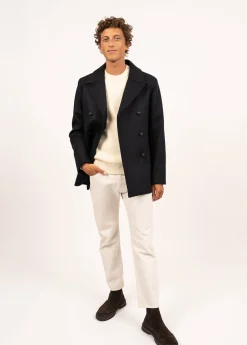 SAINT JAMES Cabans Et Manteaux*Caban authentique Galion Navy