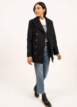 SAINT JAMES Cabans & Manteaux*Caban marin authentique Voilure Navy