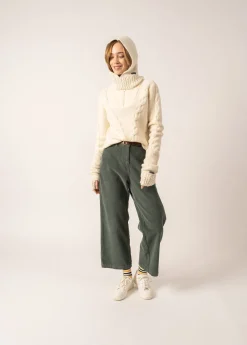 SAINT JAMES Bonnets & Chapeaux*Cagoule en laine Blancd'hiver