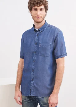 SAINT JAMES Chemises*Chemise manches courtes Frederic Chambray