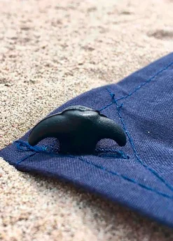 SAINT JAMES Draps De Plage*Drap de plage XXL+ en voile de coton léger Marine