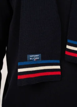 SAINT JAMES Echarpes & Foulards*Echarpe tricolore en laine Marine