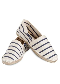 SAINT JAMES Chaussures Et Chaussettes*Espadrilles marinière homme Blanc/marine