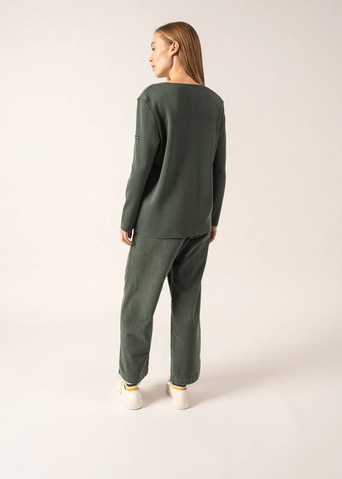 SAINT JAMES Pulls & Gilets*Gilet col V Blainville boutonné Vegetal