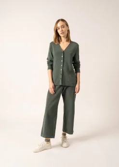 SAINT JAMES Pulls & Gilets*Gilet col V Blainville boutonné Vegetal