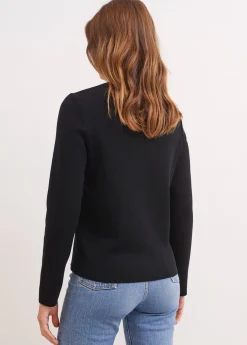 SAINT JAMES Pulls & Gilets*Gilet col V Brevands Noir