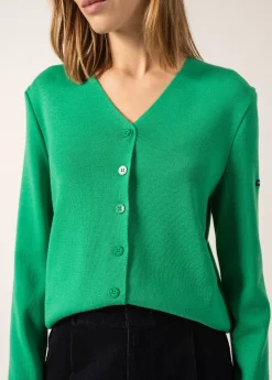 SAINT JAMES Pulls & Gilets*Gilet col V Brevands Trefle