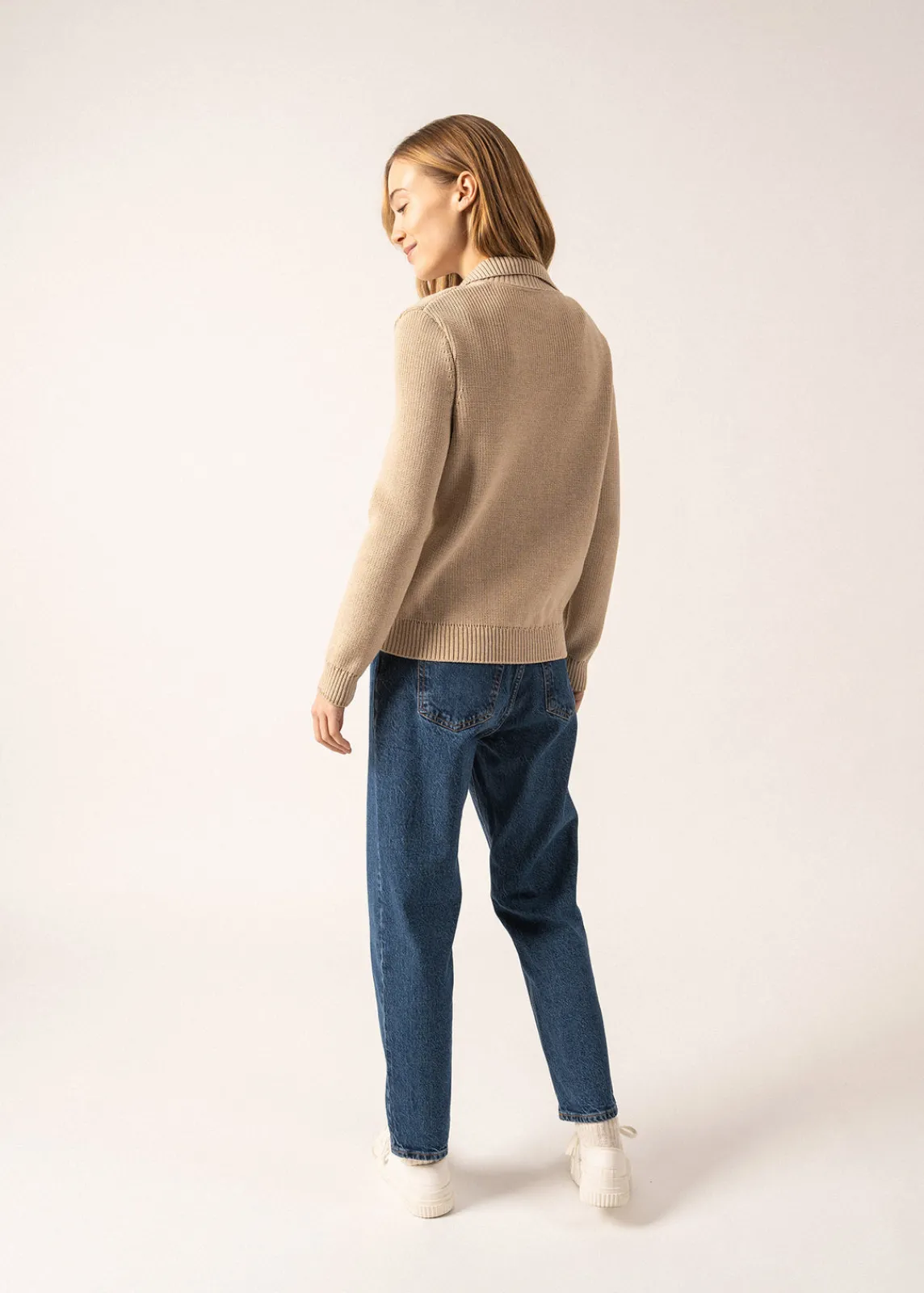 SAINT JAMES Pulls & Gilets*Gilet zippé Moutiers Beige