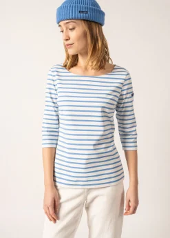 SAINT JAMES Marinières*Marinière Anti-UV Garde Côte Ecume/oxygene