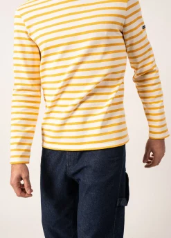 SAINT JAMES Marinières*Marinière iconique à coudières unies Ecume/ambre/marine