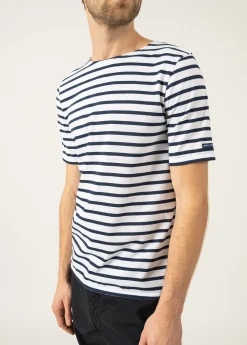 SAINT JAMES Marinières*Marinière manches courtes Levant Neige/marine