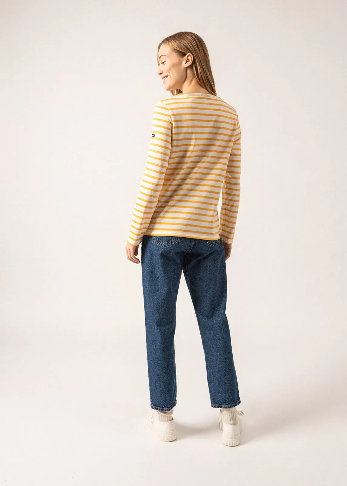 SAINT JAMES Marinières*Marinière Minquidame Ecume/ambre