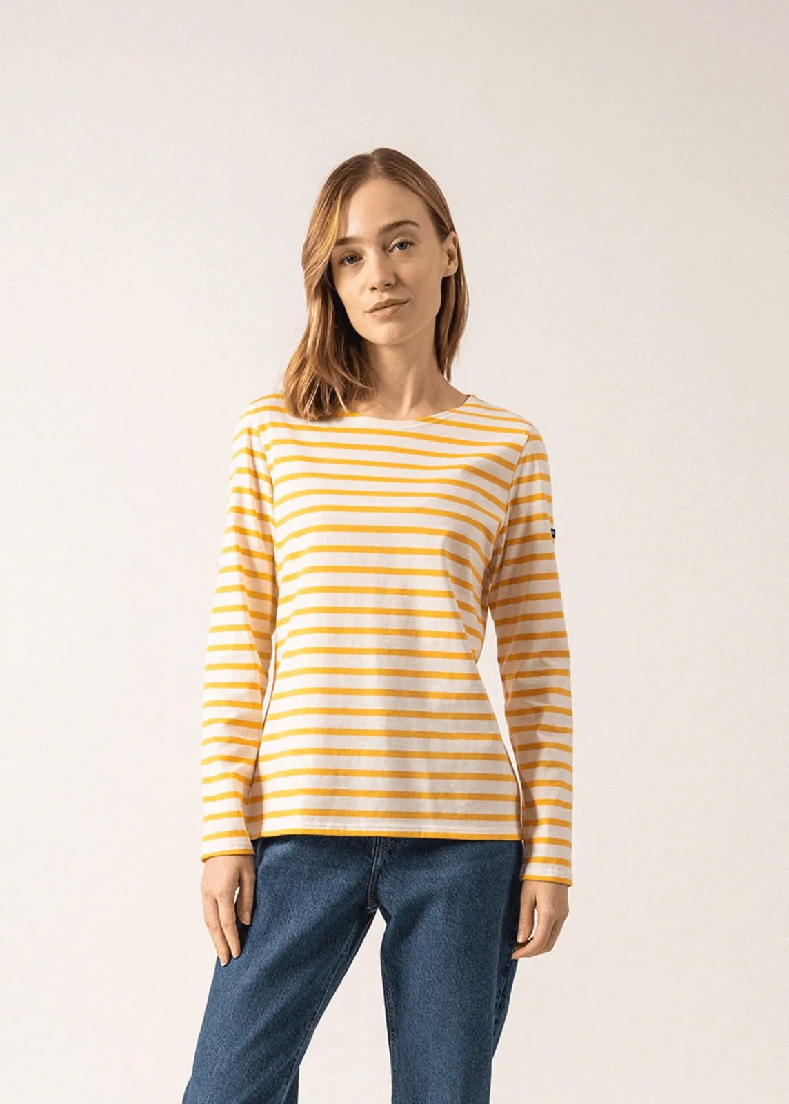 SAINT JAMES Marinières*Marinière Minquidame Ecume/ambre