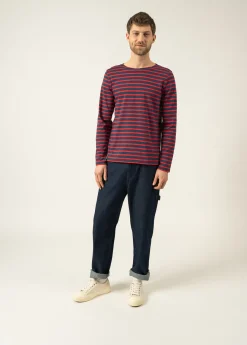 SAINT JAMES Marinières*Marinière mixte Minquiers Marine/tulipe