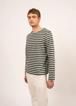 SAINT JAMES Marinières*Marinière mixte Minquiers Vegetal/ecume