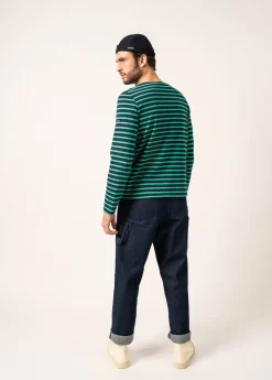 SAINT JAMES Marinières*Marinière mixte Minquiers Navy/trefle