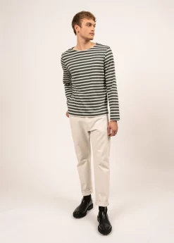 SAINT JAMES Marinières*Marinière mixte Minquiers Vegetal/ecume