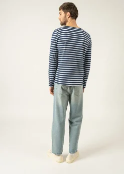 SAINT JAMES Marinières*Marinière mixte Minquiers Marine/neige