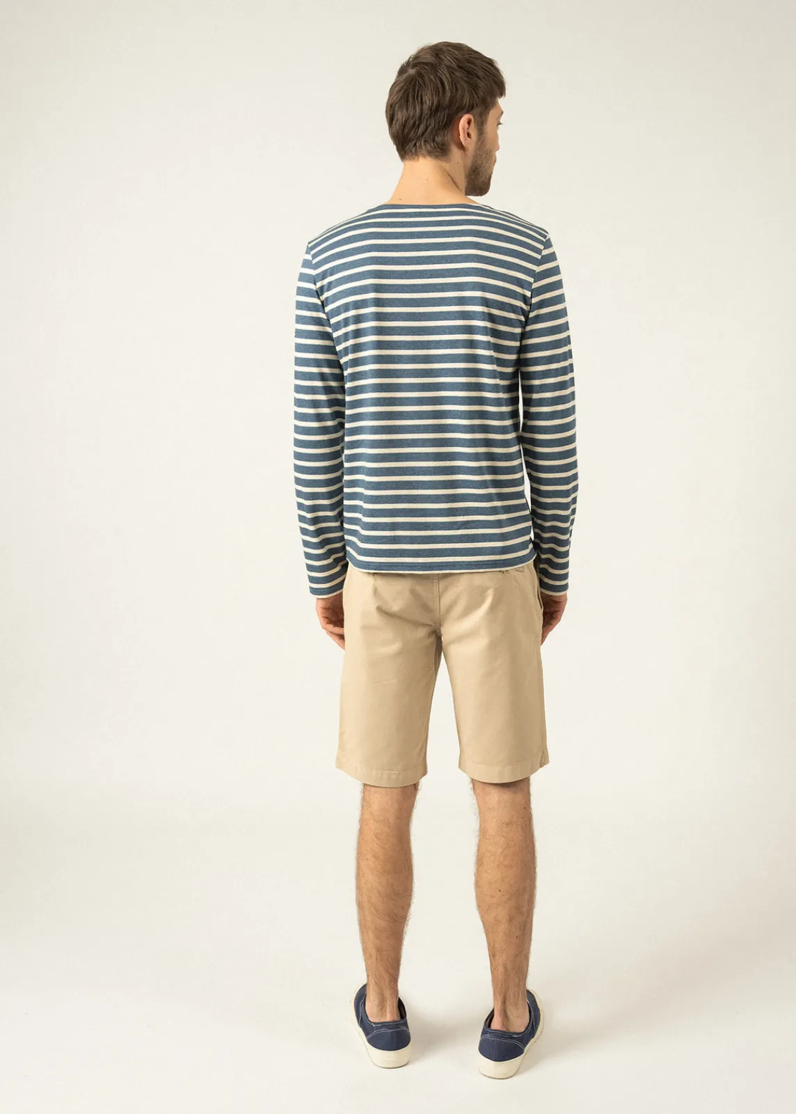 SAINT JAMES Marinières*Marinière mixte Minquiers Jean/chanvre