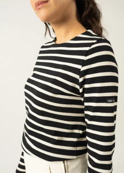 SAINT JAMES Marinières*Marinière Méridame Noir/ecru