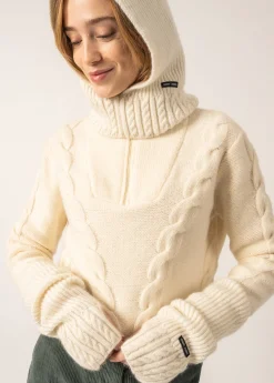 SAINT JAMES Echarpes & Foulards*Mitaine en laine Blancd'hiver