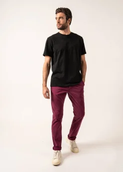 SAINT JAMES Pantalons & Shorts*Pantalon chino Voile Hiver Prune