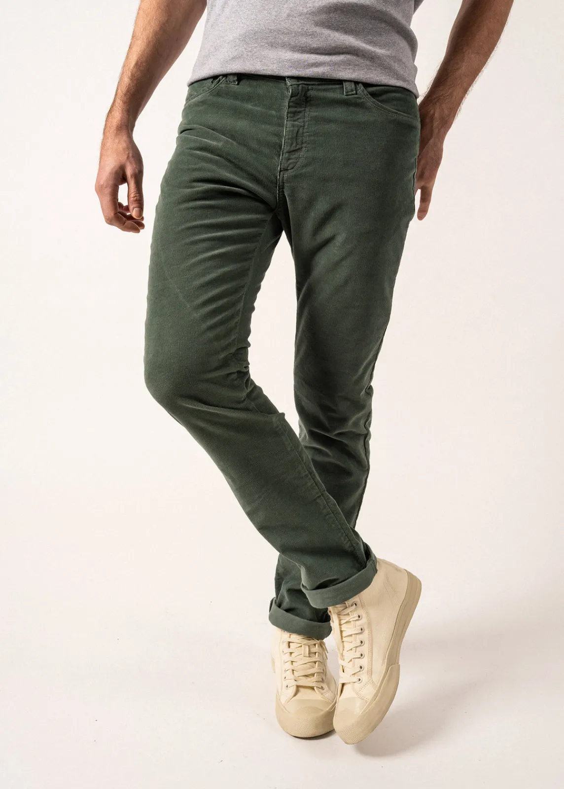 SAINT JAMES Pantalons & Shorts*Pantalon en velours Will Vegetal