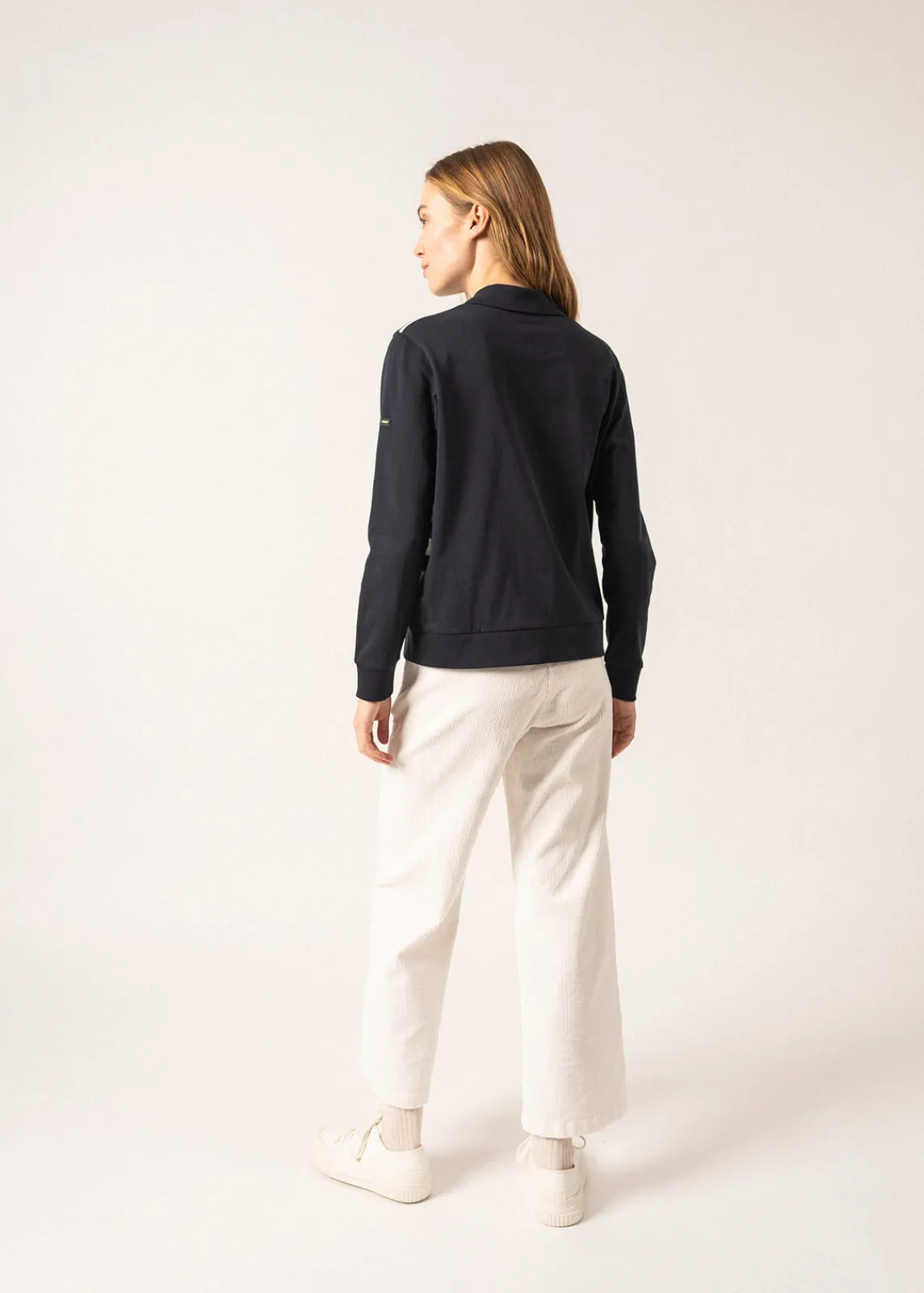 SAINT JAMES Polos & T-shirts*Polo en coton Soline Amiral/ecume