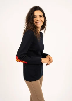 SAINT JAMES Pulls Marins*Pull Brégançon Normandie Navy/multico