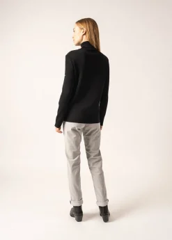 SAINT JAMES Pulls & Gilets*Pull col roulé Houat Noir