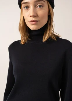 SAINT JAMES Pulls & Gilets*Pull col roulé Houat Navy