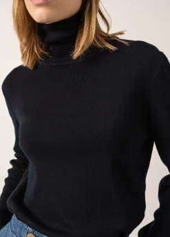 SAINT JAMES Pulls & Gilets*Pull col roulé Houat Navy