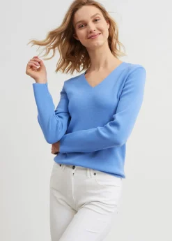 SAINT JAMES Pulls & Gilets*Pull col V Bréhat Oxygene