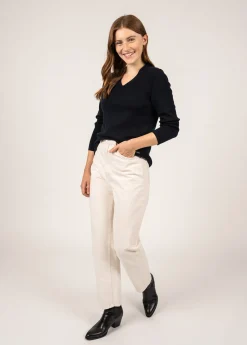 SAINT JAMES Pulls & Gilets*Pull col V Bréhat Navy