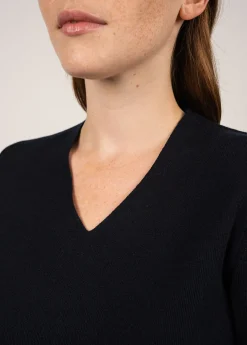 SAINT JAMES Pulls & Gilets*Pull col V Bréhat Navy