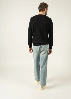 SAINT JAMES Pulls & Gilets*Pull col V Cuirasse Noir