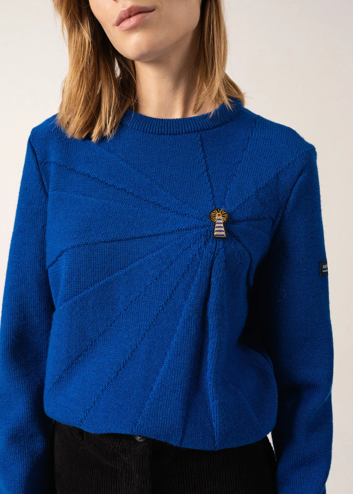 SAINT JAMES Pulls & Gilets*Pull en laine à broche Phare Gitane