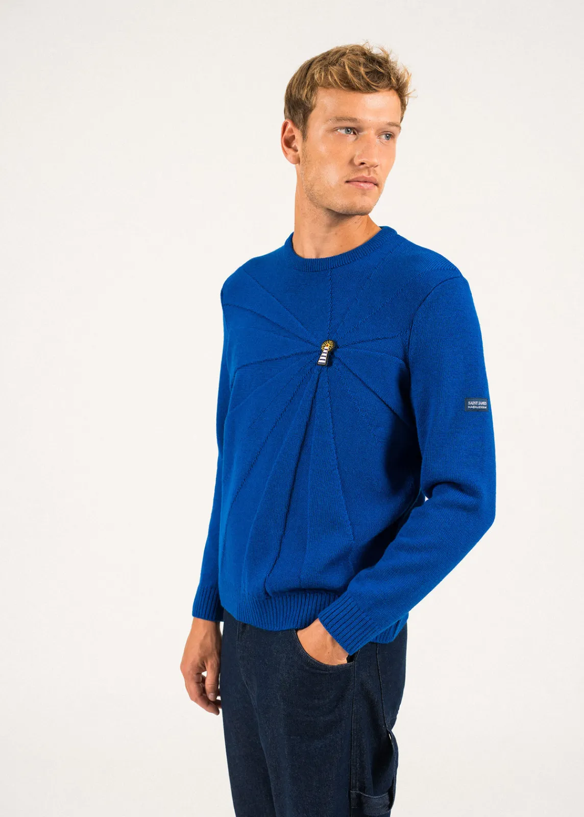 SAINT JAMES Pulls & Gilets*Pull en laine à broche Phare Gitane