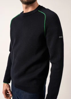 SAINT JAMES Pulls & Gilets*Pull en laine Vizile Navy/trefle